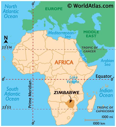 map of zimbabwe in africa.